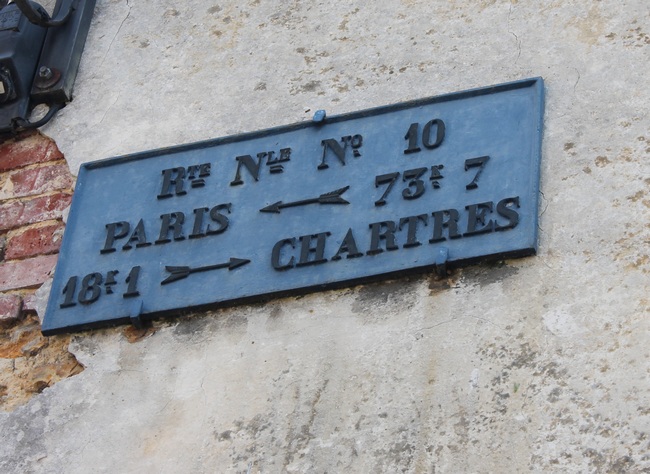 Maintenon, plaque de cocher rue de la Ferté